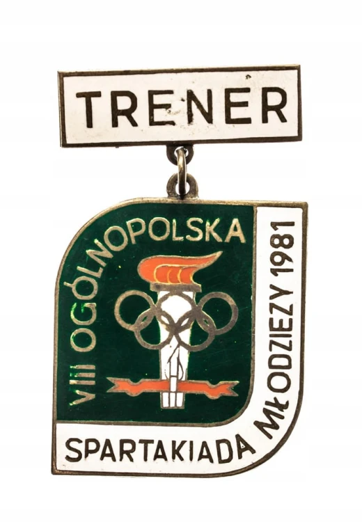 ODZNAKA TRENER VIII OGÓLNOPOLSKA SPARTAKIADA MŁODZIEŻY 1981