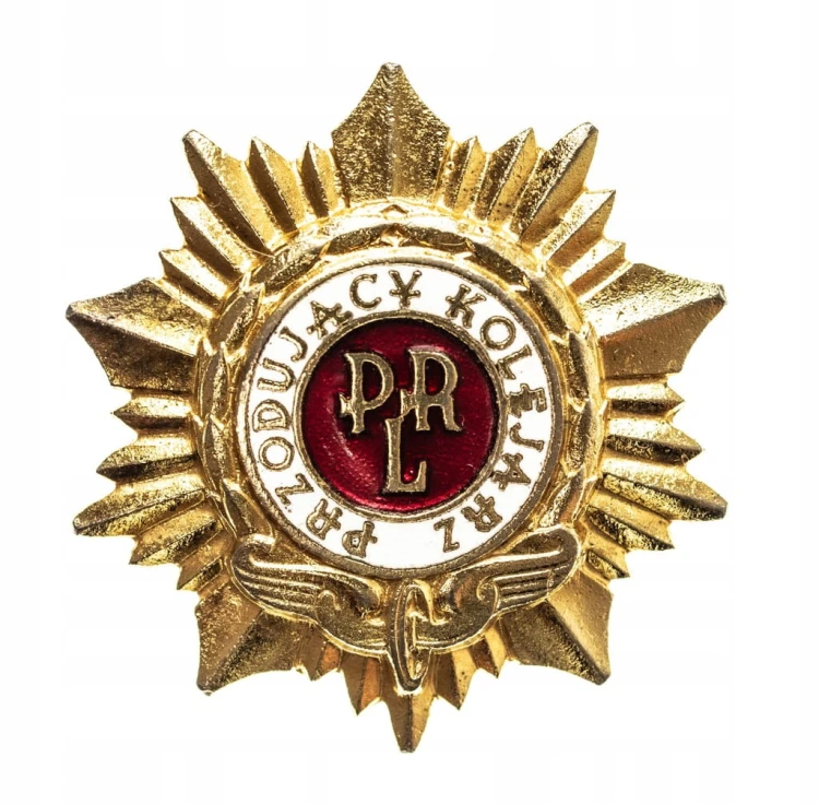 ZŁOTA ODZNAKA PRZODUJĄCY KOLEJARZ PRL