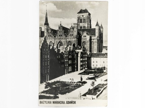 GDAŃSK - BAZYLIKA MARIACKA LATA 50. / 60. PRL