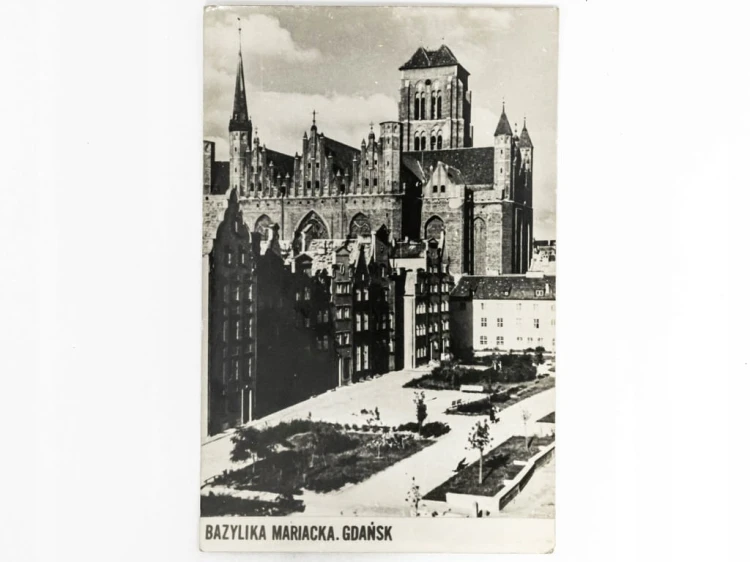 GDAŃSK - BAZYLIKA MARIACKA LATA 50. / 60. PRL