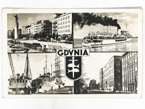 GDYNIA - SKWER KOŚCIUSZKI, SS PANNA WODNA, MS MAZOWSZE LATA 50. / 60. PRL