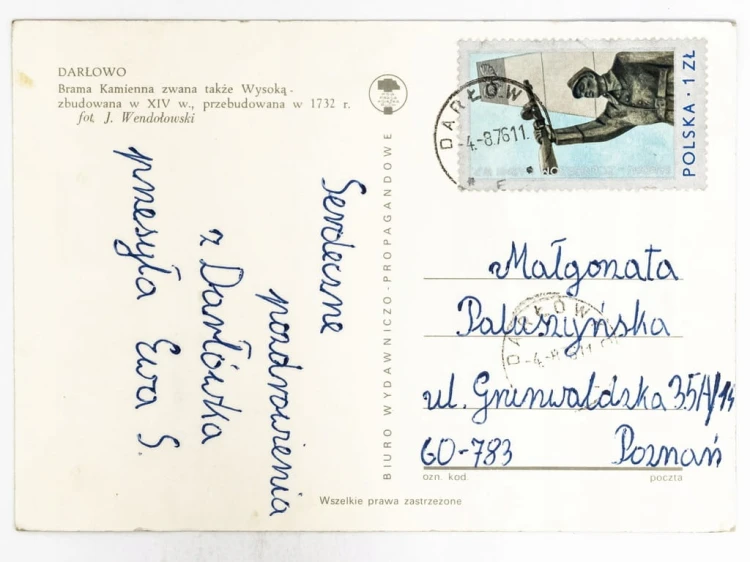 DARŁOWO - BRAMA KAMIENNA 1976 PRL