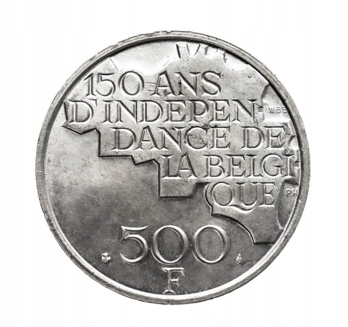 Belgia 500 franków, 1980, 150. rocznica niepodległości /BELGIQUE/ st.1-