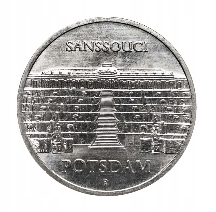 Niemcy - NRD 5 marek, 1986, Pałac Sanssouci w Poczdamie st.1