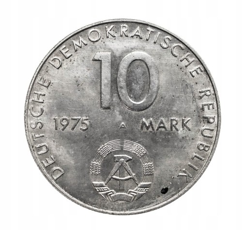 Niemcy - NRD 10 marek, 1975, 20 rocznica - Układ Warszawski st.2+