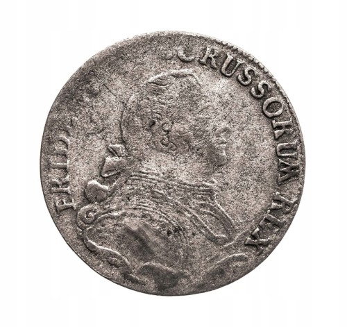 Prusy Książęce, Fryderyk II Wielki, Szóstak 1757 E, Królewiec st.3-