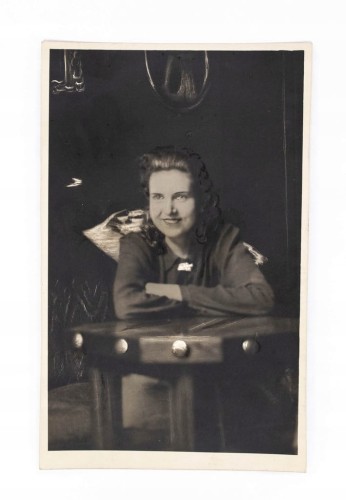 STARA FOTOGRAFIA - MŁODA KOBIETA, GRUDZIĄDZ 1939
