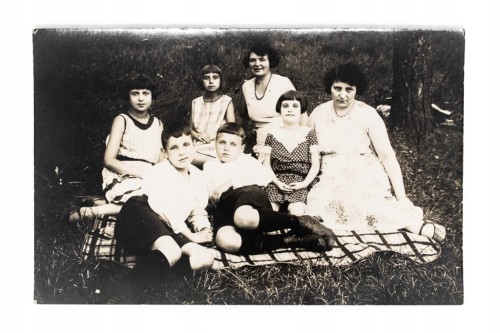 STARA FOTOGRAFIA - ZDJĘCIE RODZINNE, KAMIEŃ POMORSKI 1931