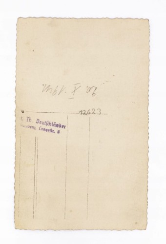 STARA FOTOGRAFIA - MŁODA KOBIETA, FOT. DEUTSCHLANDER, GRUDZIĄDZ 1941