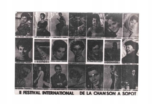 STARA FOTOGRAFIA - II MIĘDZYNARODOWY FESTIWAL PIOSENKI, SOPOT 1962