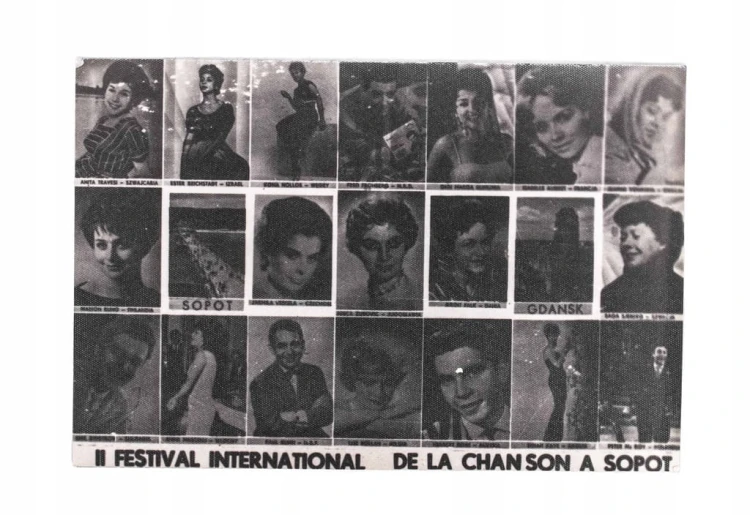 STARA FOTOGRAFIA - II MIĘDZYNARODOWY FESTIWAL PIOSENKI, SOPOT 1962