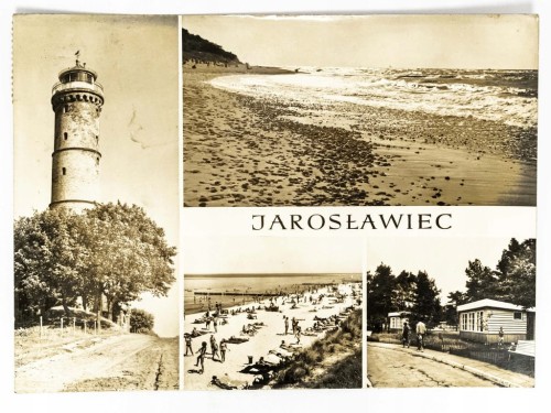 JAROSŁAWIEC - LATARNIA MORSKA BRZEG MORSKI PLAŻA OŚRODEK WCZASOWY 1973 PRL