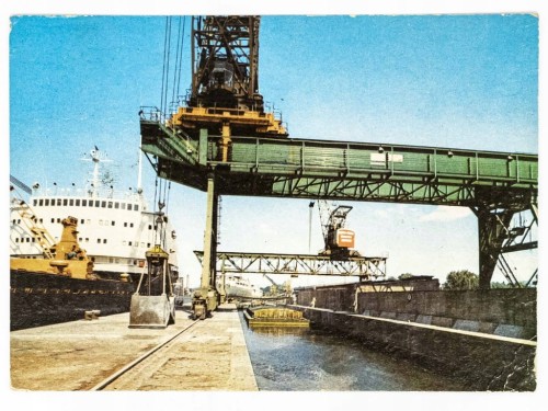 ŚWINOUJŚCIE - TERMINAL PRZEŁADUNKOWY PORTU MORSKIEGO 1971 PRL