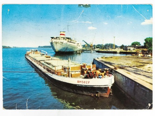 ŚWINOUJŚCIE - FRAGMENT PORTU 1976 PRL
