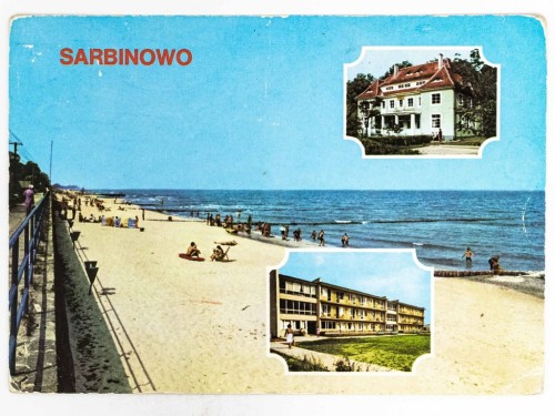SARBINOWO - PLAŻA DOM FWP "MEWA 2" ZAKŁADOWY OŚRODEK WYPOCZYNKOWY 1980 PRL