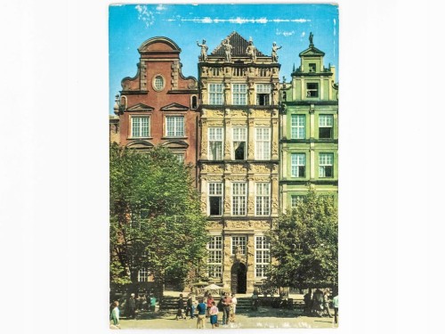 GDAŃSK - ZABYTKOWA KAMIENICA ZŁOTA Z XVII W. 1973 PRL