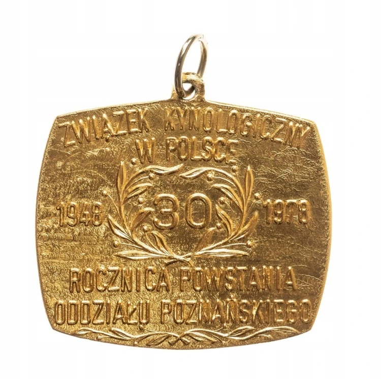 MEDAL ZWIĄZEK KYNOLOGICZNY, MIĘDZYNARODOWA WYSTAWA PSÓW, POZNAŃ 1978