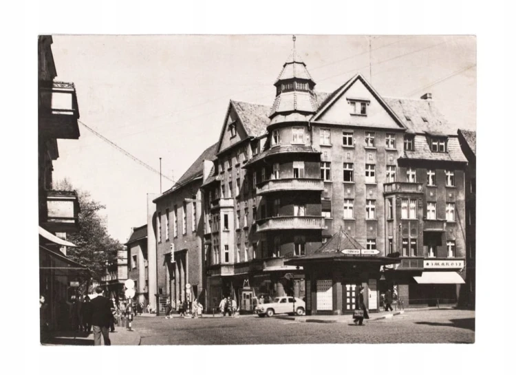 ZIELONA GÓRA - ŚRÓDMIEŚCIE GRZYBEK, KAMIENICA, AUTO, SMAKOSZ 1964