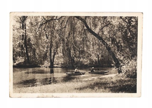POZNAŃ - PARK SOŁACKI IM. STALINA, ŁODKI 1956