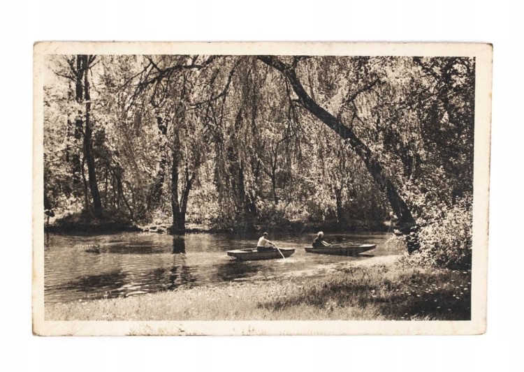 POZNAŃ - PARK SOŁACKI IM. STALINA, ŁODKI 1956