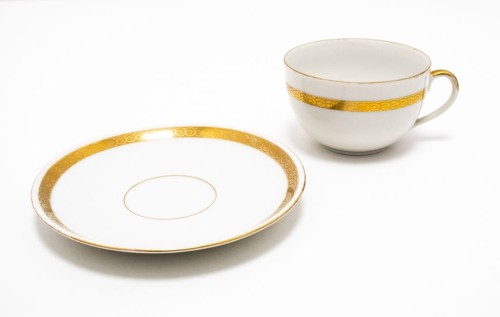 STARA PORCELANOWA FILIŻANKA + PODSTAWEK KAROLINA
