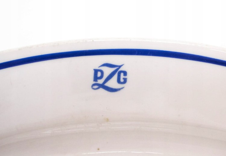 STARY PORCELANOWY PÓŁMISEK KAROLINA - POZNAŃSKIE ZAKŁADY GASTRONOMICZNE PRL