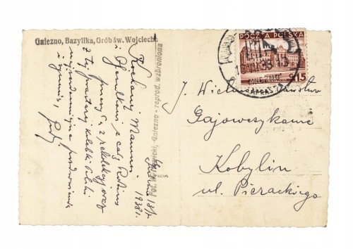 GNIEZNO - BAZYLIKA, GRÓB ŚW. WOJCIECHA, KOBYLIN 1938