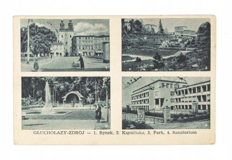 GŁUCHOŁAZY - RYNEK, KĄPIELISKO, PARK, SANATORIUM, KOBYLIN l. 50