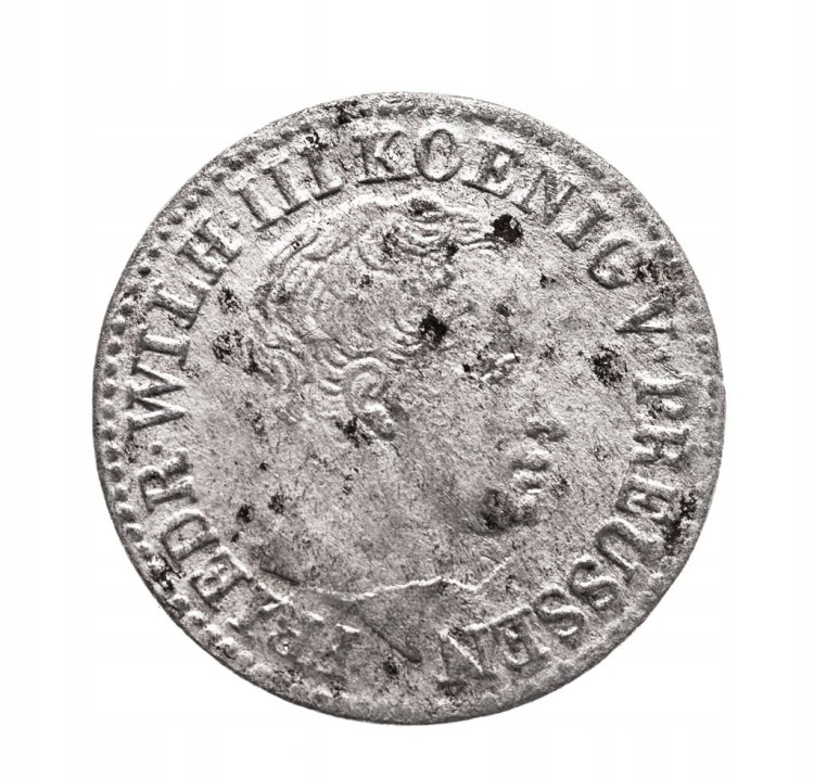 Niemcy, Prusy. Fryderyk Wilhelm III (1797–1840). 1/2 grosza 1822 A, Berlin
