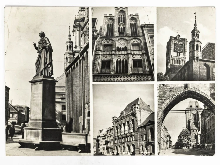 TORUŃ - POMNIK I DOM KOPERNIKA UNIWERSYTET RATUSZ KOŚCIÓŁ ŚW. JANA 1972 PRL