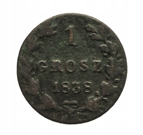 Mikołaj I 1825-1855, 1 grosz 1838, Warszawa