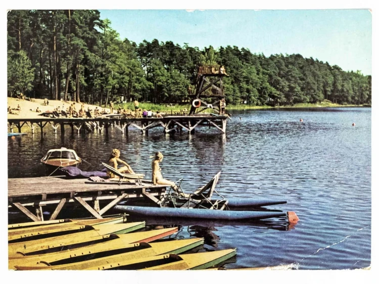 POJEZIERZE BRODNICKIE - OŚRODKI WYPOCZYNKOWE NAD JEZIOREM ZBICZNO 1978 PRL