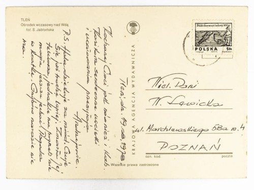 TLEŃ - OŚRODEK WCZASOWY NAD RZEKĄ WDĄ 1978 PRL