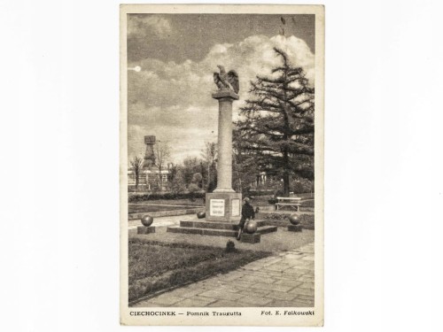 CIECHOCINEK - POMNIK ROMUALDA TRAUGUTTA 1953 PRL