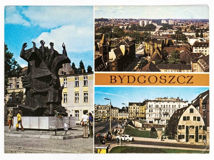 BYDGOSZCZ - POMNIK WALKI I MĘCZEŃSTWA ZABYTKOWE SPICHRZE LATA 70. / 80. PRL