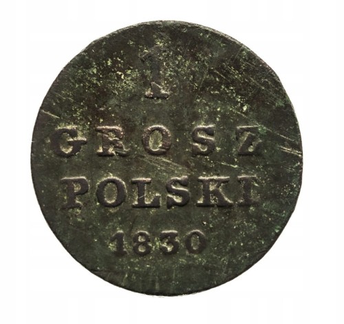 Mikołaj I 1825-55, grosz polski 1830 F-H, Warszawa
