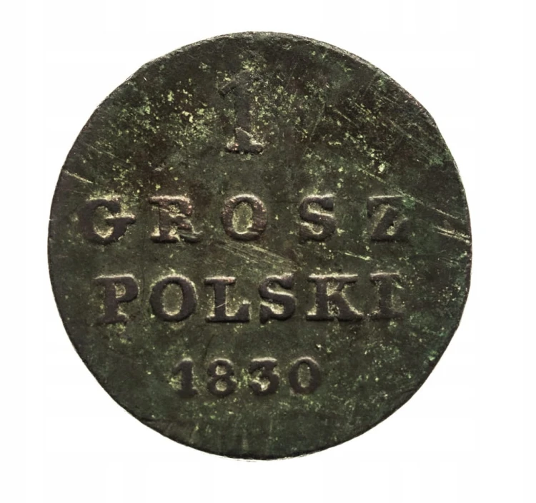 Mikołaj I 1825-55, grosz polski 1830 F-H, Warszawa