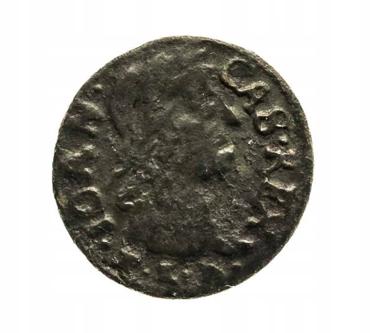 Polska, Jan II Kazimierz Waza , szeląg miedziany 1665 T.L.B., Ujazdów