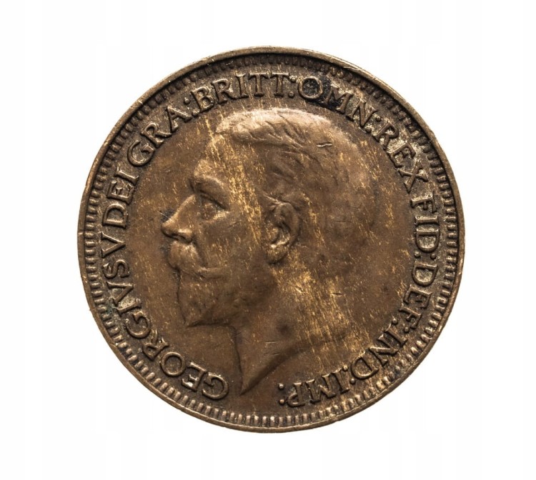 ANGLIA ,1 farthing 1927 rok, Jerzy V