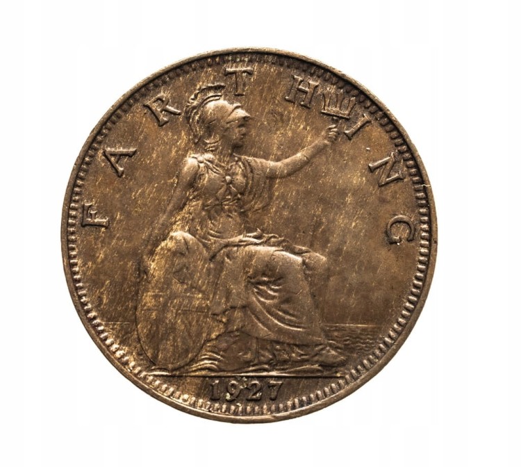 ANGLIA ,1 farthing 1927 rok, Jerzy V