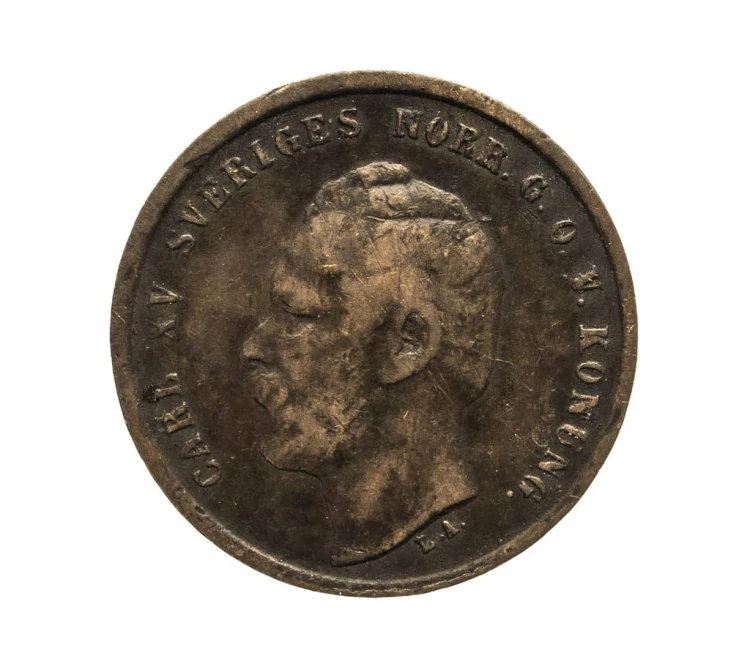 SZWECJA, Karol XV (1859-1872). 1 ore 1864 rok, Sztokholm