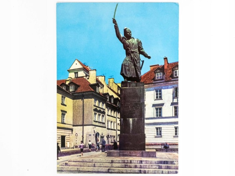 WARSZAWA - POMNIK JANA KILIŃSKIEGO LATA 70. PRL