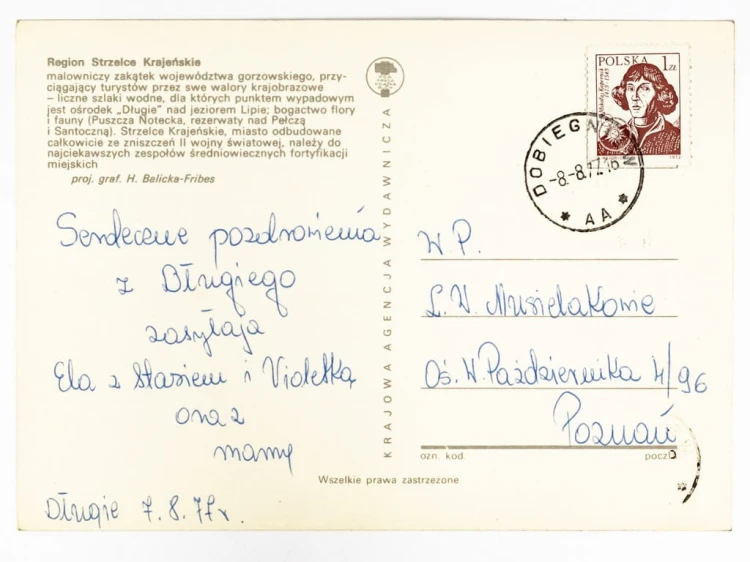 STRZELCE KRAJEŃSKIE - MAPKA OKOLICY Z DREZDENKIEM I DOBIEGNIEWEM 1977 PRL