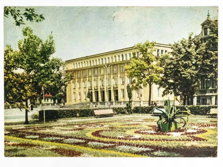 ZIELONA GÓRA - SIEDZIBA KOMITETU WOJEWÓDZKIEGO PZPR 1962 PRL