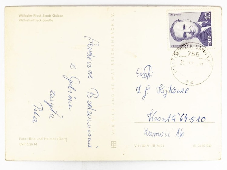 GUBIN - WILHELM-PIECK STRASSE LATA 70. NRD