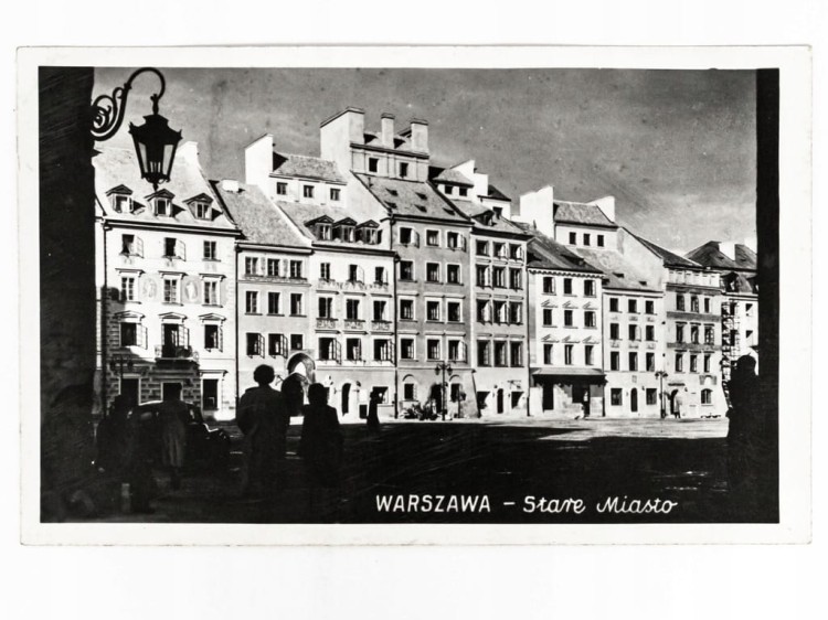 WARSZAWA - STARE MIASTO 1955 PRL CEGIEŁKA SFOS
