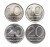 Polska, PRL, zestaw 10 złotych i 20 złotych 1984 i 1988, 4 sztuki