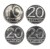 Polska, PRL, zestaw 10 złotych i 20 złotych 1987-1990, 4 sztuki