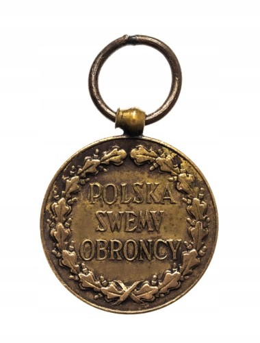Polska, II RP, Miniaturka Medal Polska Swemu Obrońcy 1918-1921