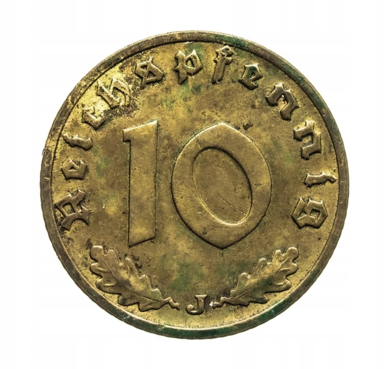 Niemcy, III Rzesza, 10 Reichspfennig 1937 J, Hamburg